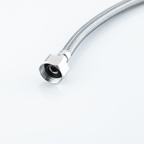 FugaFlow Eccelente Acces flexible tuyau - 30cm - 1/2\""x3/8\"""" - Acier inoxydable brossé PVD (Acier inoxydable)" SW1468014