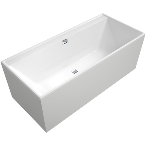 Villeroy & Boch Collaro Bad - 180x80cm - inbouw rechthoek - met badwaste - zonder panelen - glans wit SW354270