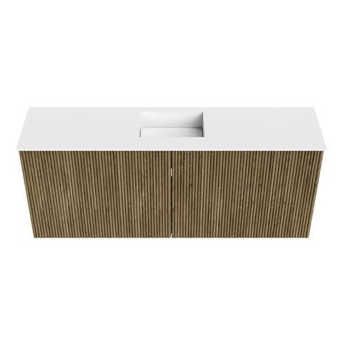 Mondiaz JOYA 100cm toiletmeubel - kleur Dusk - Wastafel FAYE positie Midden 1 kraangat kleur Talc. SW1421591