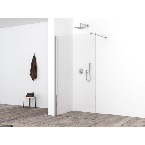Wiesbaden Comfort Inloopdouche - 90x200cm - 10mm - nano helder glas - chroom SW10410