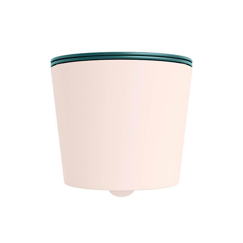 Mondiaz LAVIE hangtoilet – spoelrandloos – 36 x 53 cm – met softclose zitting – Rosee (roze), zitting Smag (groen) SW1208718