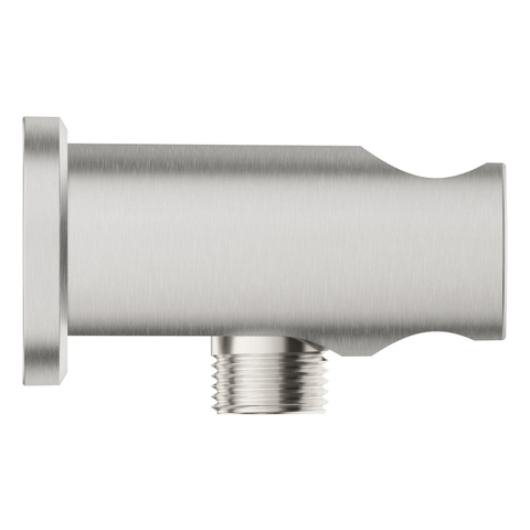 Grohe Rainshower Wandaansluitbocht - 1/2" - met houder - ronde rozet - Supersteel (RVS) SW1077407