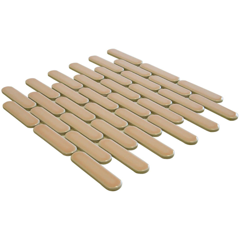 The Mosaic Factory Sevilla mozaïektegel - 30x30cm - 6mm - ovaal - glans pink (roze) SW716258