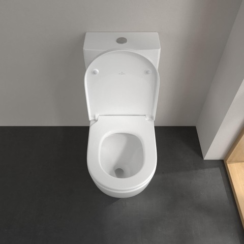 Villeroy & Boch Subway 3.0 Pack WC Sur Pied - 71cm - chasse à rotation - à fond creux - sans bride - sans réservoir - blanc alpin SW762394