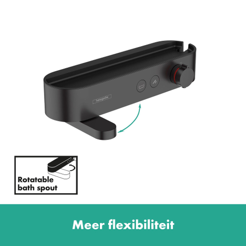Hansgrohe Showertablet select Pulsify - select badthermotaat - met showertablet - 40cm - thermostaat - mat zwart SW651048