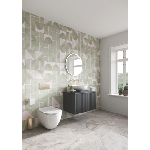 Crosswater Limit Badkamermeubelset - 70x45x45cm - 1 lade - steelwood/anthracite (hout) SW1126146