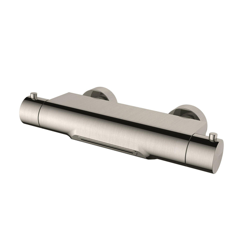 Wiesbaden Style Thermostatische badmengkraan waterval cooltouch - PVD - geborsteld staal (RVS) SW418213