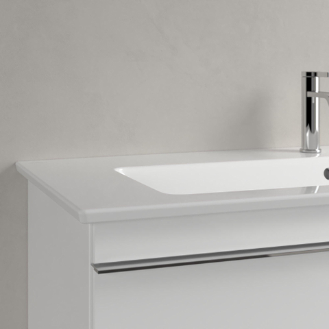 Villeroy & Boch venticello wastafel - 120x50cm - 1 kraangat overloop ceramic plus - White Alpine (glans wit) 1025111