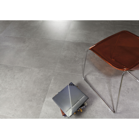 ÉCHANTILLON Terravito Velaro carreau mural et de sol - 30x60cm - 9mm - Rectangulaire - rectifié - effet béton - gris mat SW736445