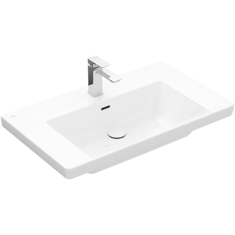 Villeroy & Boch Subway 3.0 meubelwastafel 80x47cm 1 kraangat m/overloop wit SHOWROOMMODEL SHOW26596
