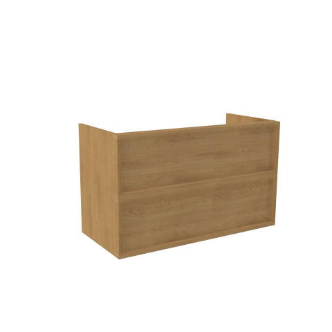 Saniclass Holz Frame Meuble bas de salle de bains - 100x45x60cm - 2 tiroirs - chêne naturel SW1578594