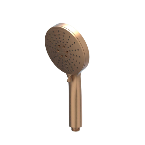 IVY Pact Ensemble de douche de pluie - encastré - symmetry - 2 robinets d'arrêt - bras de plafond 15 cm - douche de tête medium 25 cm - barre de douche avec sortie - flexible de douche 150 cm - douchette à main 3 jets - Cuivre brossé mat PVD SW1036611