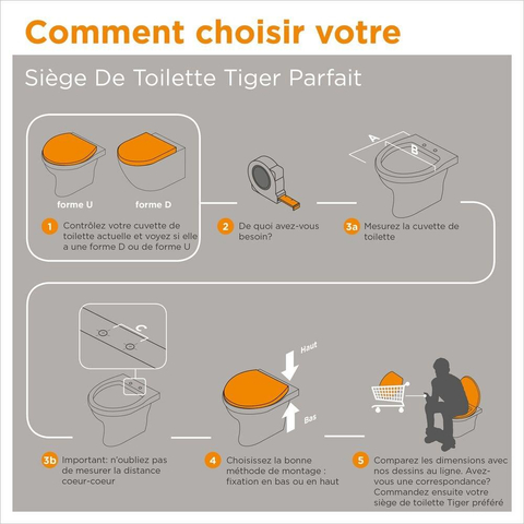 Tiger Hetta Toiletbril - met deksel - MDF - Bruin TWEEDEKANS OUT14578