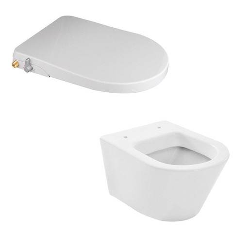 Wiesbaden Vesta avec abattant wc douche WC Flush luxe sans courant blanc SW377927