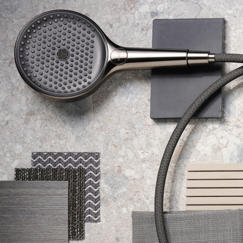 Hansgrohe RainFinity Handdouche 13cm - 9L - ecosmart - hoogglans zwart chroom SW451594