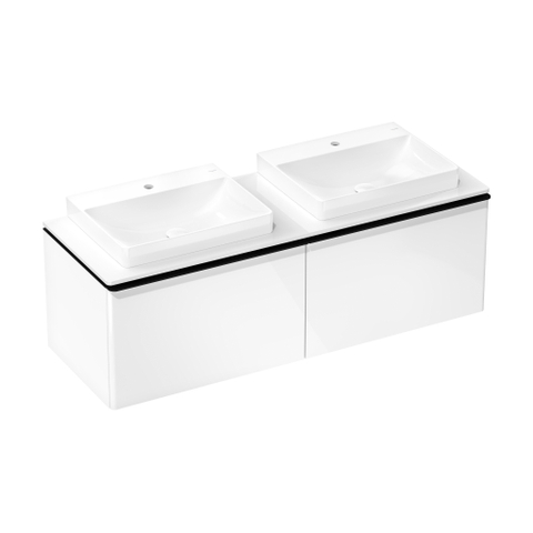 Hansgrohe Xelu Q wastafel - 60x48x8cm - 1 kraangat - inbouw - wit SW995275