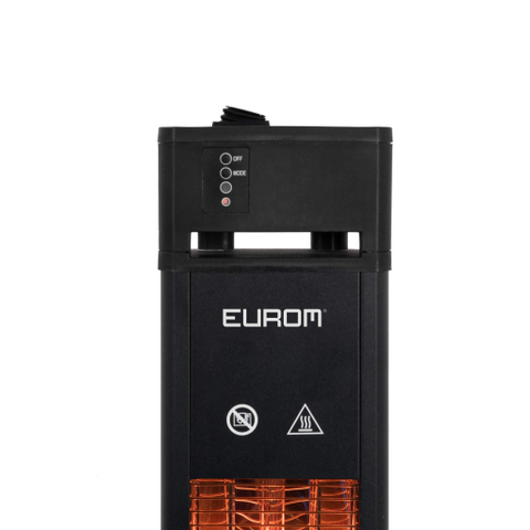 Eurom Chauffage de terrasse Q-Tower 2000 RCD 20m2 2000 watt Noir SW877015