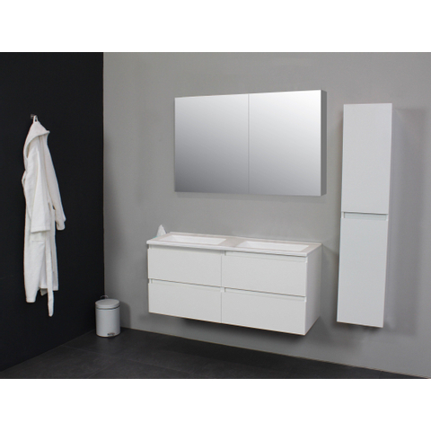 Basic Line Bella armoire haute sans poignée 2 portes 145x30x30cm Chêne SW398050