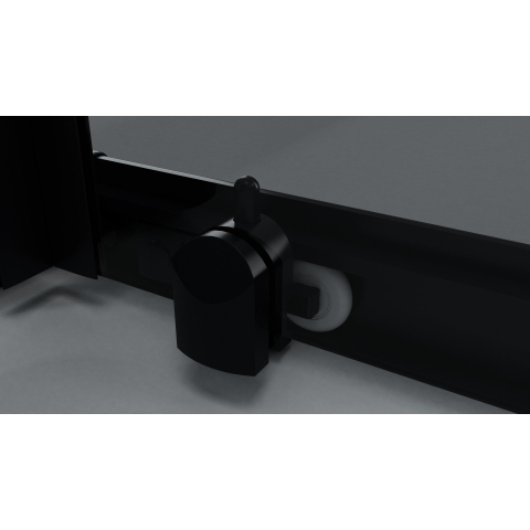 FugaFlow Efficiente Vetro Cabine de Douche - 80x80 cm - carré - noir mat SW1470181