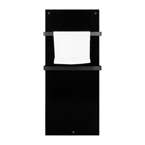 Eurom Sani 600 Comfort Panneau infrarouge salle de bains 115x46.5cm Wifi 600watt Verre Noir SW656482
