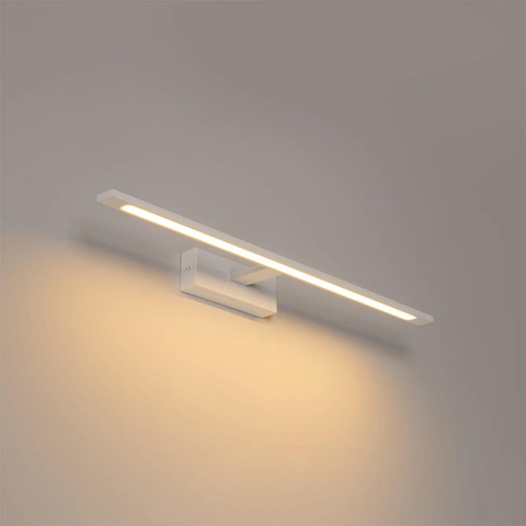 QAZQA Jerre Applique murale - 62x13.5x5.5cm - LED incl. - IP44 - blanc mat SW1187245
