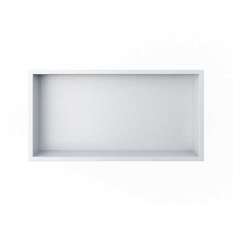 Looox BoX nis - 60x30x7cm - inbouw - met flens - wit SW546718