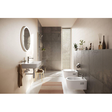 Hansgrohe EluPura Original S Wandcloset - 54x36cm - spoelrandloos - AquaChannel Flush - softclose en quickrelease - keramiek - wit SW1164958