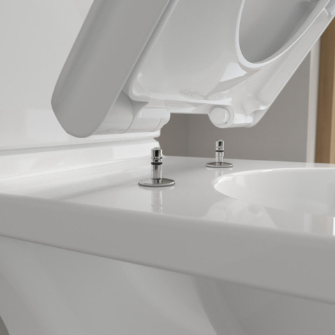 Villeroy & Boch Vicare combipack Vita - met wandcloset PK DirectFlush reservoir verhoogde closetzitting - softclose - White Alpine (glans wit) 1025071