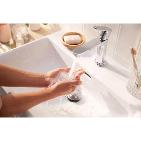 Hansgrohe Rebris s Eengreeps wastafelmengkraan - 110 - coolstart - zonder afvoer - hoogglans chroom SW796370