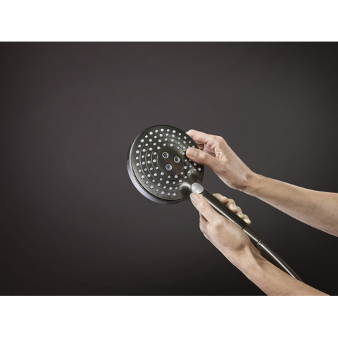 Hansgrohe Raindance Select S Handdouche 120 - 3jet powderrain - geborsteld zwart chroom SW541891