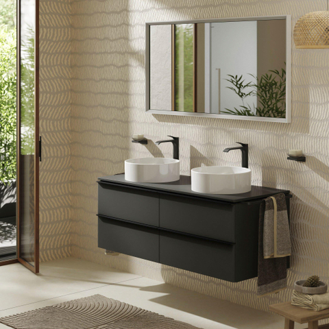 Hansgrohe VIVENIS 1 greeps wastafelkraan - 250 zonder afvoer - mat zwart SW642507