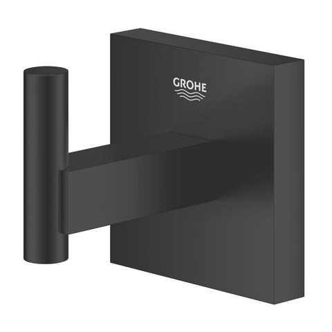 Grohe Start Cube QuickFix Handdoekhaak - enkel - vierkant - matte black (mat zwart) SW1127003