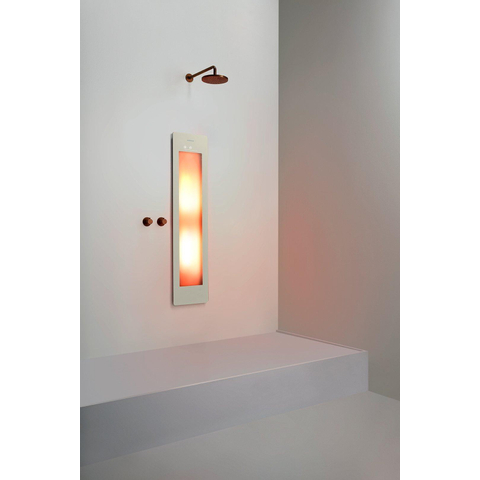 Sunshower Round Medium One infrarouge encastré 140x33x10cm Sand White SW767736