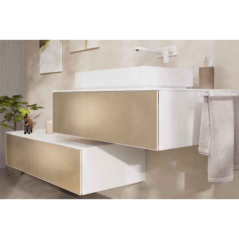 Hansgrohe Metropol afbouwdeel wastafelkraan - voorsprong 22.5cm - met waste - mat wit SW358671