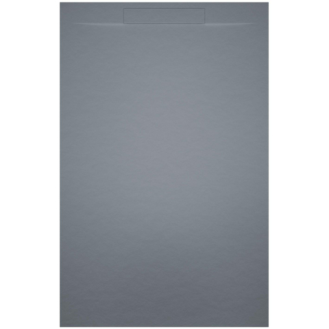 Riho Isola Sol de douche Rectangulaire 120x90x3cm Marbre artificiel Structure ardoise Gris mat SW412148