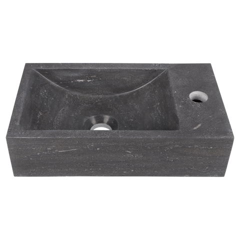 Differnz Hura lave-mains - 40x22x11cm - 1 trou robinet - sans bonde - gris SW1236898