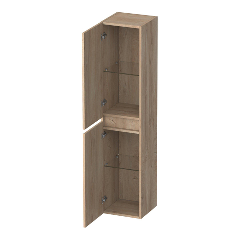 BRAUER Joy Wavy Armoire haute - 160x35x35cm - 1 porte - ouvrant à gauche ou à droite - sans poignée - Forest Wheat SW1201297