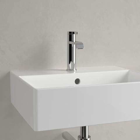 Villeroy & Boch memento 2.0 wastafel - 50x42cm - met overloop - 1 kraangat - White Alpine (glans wit) SW354332