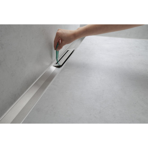 Hansgrohe RainDrain Flex Caniveau de douche - 90cm - raccourcissable - noir mat SW791705