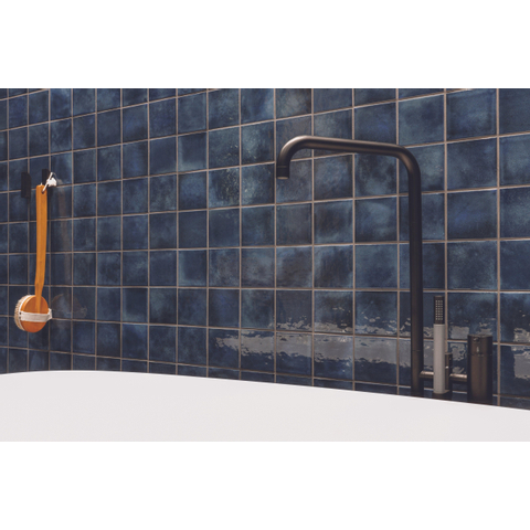 The Mosaic Factory Kasba mozaïektegel - 30x30cm - 6.5mm - vierkant - R10 - mat indigo (blauw) SW798762
