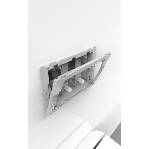 QeramiQ Push schanierende toiletblokhouder set met blokjes - geschikt Geberit UP320 - OUTLET UDEN STORE35826