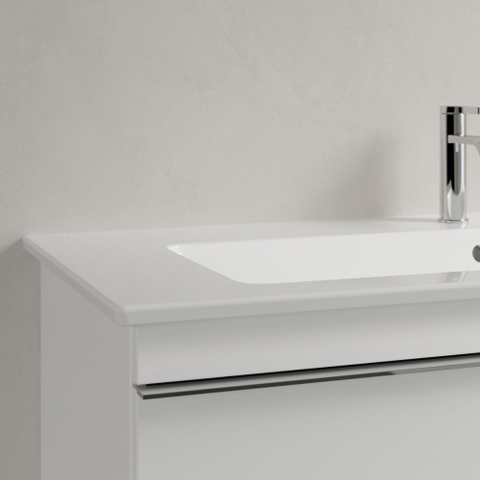 Villeroy & Boch venticello wastafel - 120x50cm - 1 kraangat overloop ceramic plus - White Alpine (glans wit) 1025111