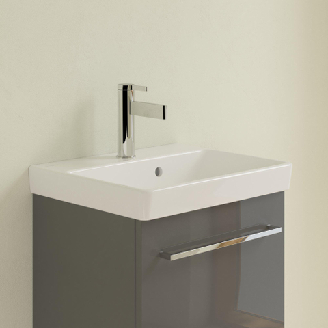 Villeroy & Boch Avento meubelwastafel - 45x37cm - 1 kraangat - met overloop CeramicPlus - White Alpine (glans wit) SW59854