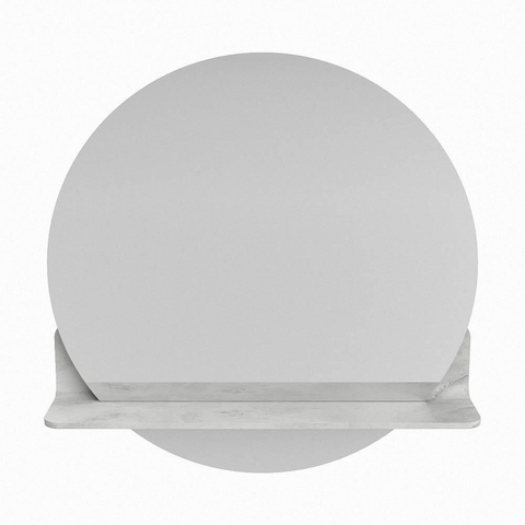 Mondiaz SPOT miroir – Ø 60 cm – avec tablette – Opalo (marbre blanc) SW1235653