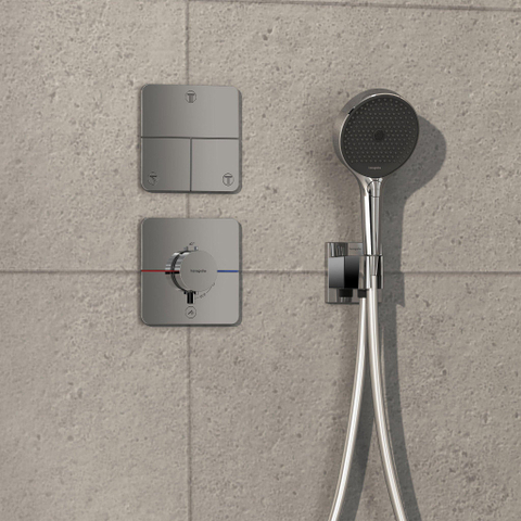 Hansgrohe Showerselect comfort q Thermsotaat - inbouw - 1 functie - extra uitgang - hoogglans chroom SW918101