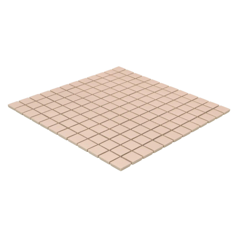 The Mosaic Factory Patterns mozaïektegel - 30x30cm - 6mm - vierkant - R11 - mat royal peach (roze) SW1604173