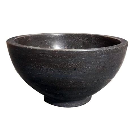 Wiesbaden Raw Waskom rond - 20x11cm hardsteen gezoet SW373483