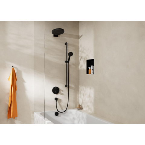 Hansgrohe Fixfit Muuraansluitbocht s - kunststof met terugslagklepMat - zwart SW793346