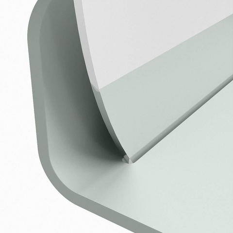 Mondiaz SPOT miroir – Ø 50 cm – avec tablette – Greey (vert clair/gris) SW1235533