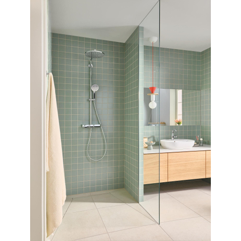 GROHE Vitalio Joy+ doucheset - 28cm - rond - thermostatisch - SmartControl - chroom SW1590098